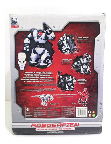 Juguete Robosapien Humanoide Woowee Con Control Remoto. Color Blanco Con Negro