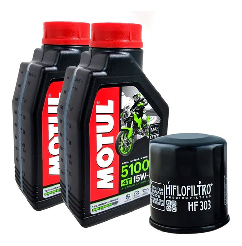 Kit Service Kawasaki Versys 300 Motul 5100 Ryd 