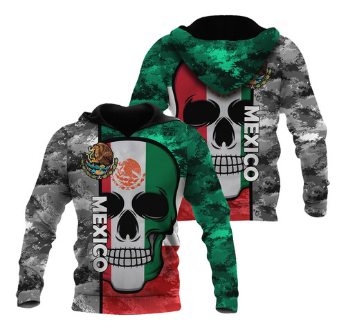 Sudadera Con Capucha De Lana Con Calavera De México 191d Sud