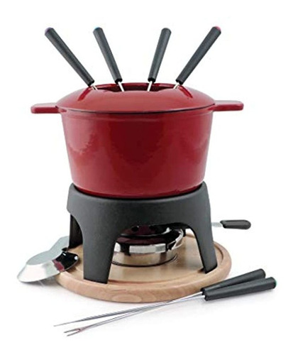 Swissmar - Set De Fondue De Hierro Fundido(1,6 Cuartos)