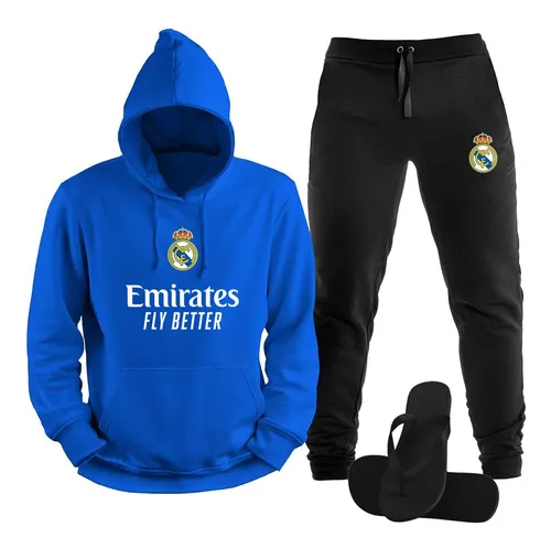 Conjunto moletom real madrid sale