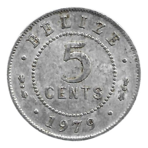 Belice 5 Cents 1979 Bz#01 (Usado)