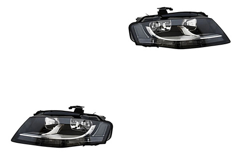 Par De Faros Audi A4 2009 - 2012 