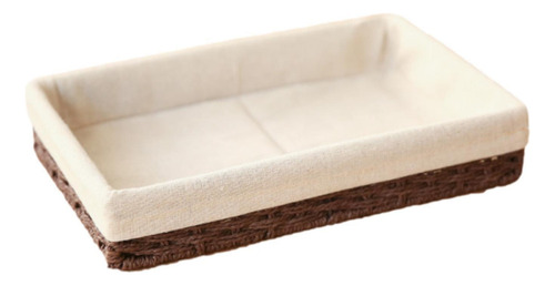 Basque Tejido Bin Organizador Rectangular Moderno Para Café