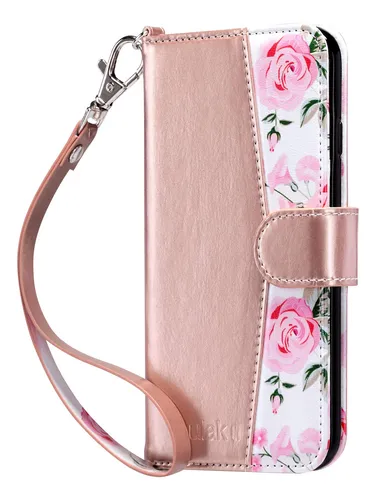 Funda Cartera Para iPhone 6s Plus iPhone 6 Plus Rose Dorado