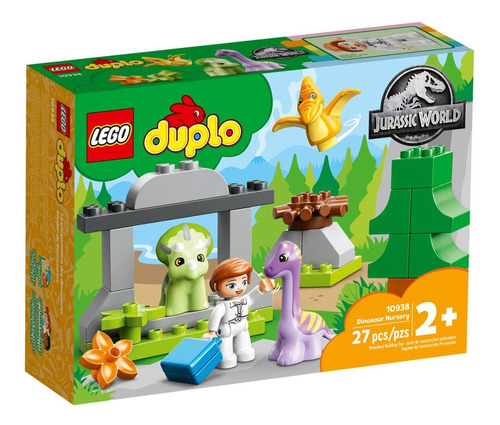 Set De Construcción Lego Duplo Jurassic World - Kínder De Dinosaurios (10938) - 27 Piezas En Caja.