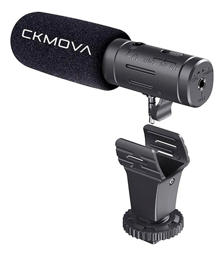 Microfone Condensador Dslr Smartphone Ckmova Vcm3 Pro Cor Preto