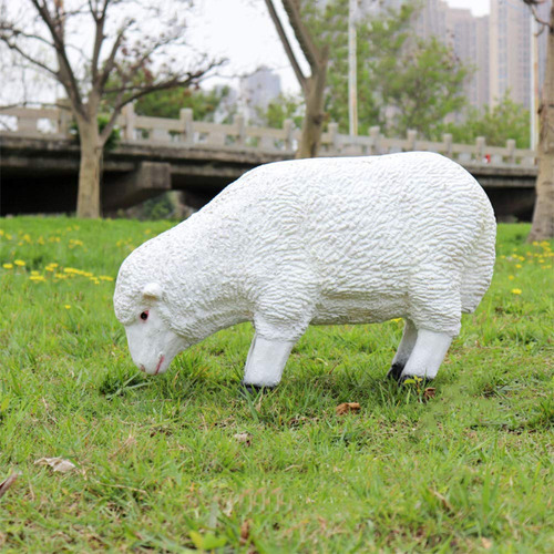 Estatua Animal Granja Cordero Escultura Jardin Aire Libre 26