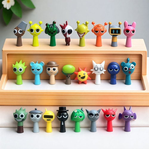 Y 24 Pcs Sprunki Rhythm Box Figuras Juguetes Juguetes