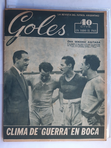Newells Boca Fangio Arbitros Ingleses Revista Goles 101 1950