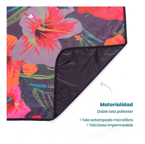 Imagen 5 de 9 de Lona Playera Diseño Hibiscus Chilly