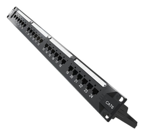 Patch Panel Cat6 24 Portas Furukawa C Guia Traseiro T568a/b