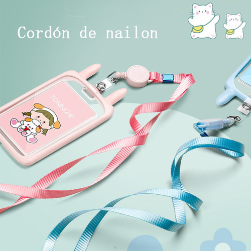 . Gafete Lanyard Cinta, Silicona Suave, Lindo, Campus,