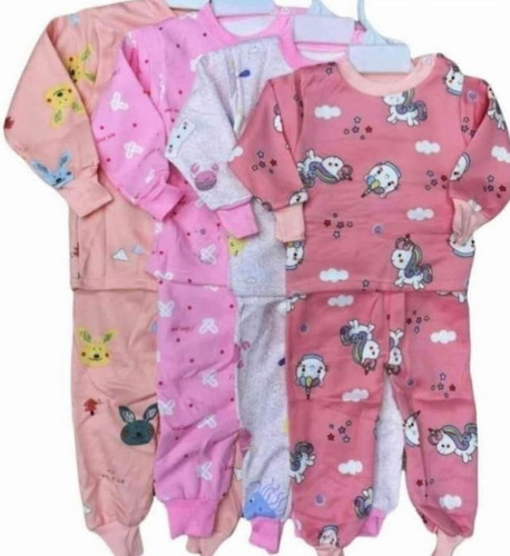 Pijama De Niña Pack 3 Invierno Con Polar  10 ,12 ,14 ,16 