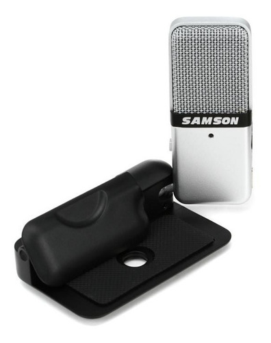 Micrófono Samson Go Mic condensador cardioide silver