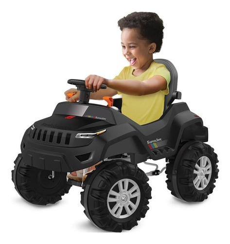 Imagem 4 de 8 de Superjipe Reclinável Com Capota Passeio E Pedal Preto - 587