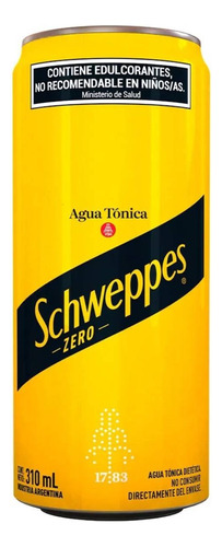 Agua Tónica Schweppes Lata Sin Azucar 310ml - Gobar®