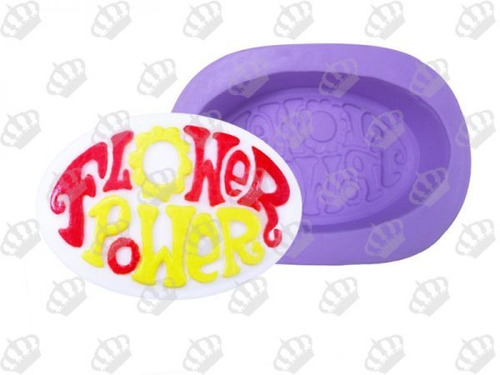 Molde Forma Silicone Flower Power Oval
