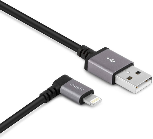 Cable Moshi Usb A Lightning 90 Grados 1m, Certificado Mfi