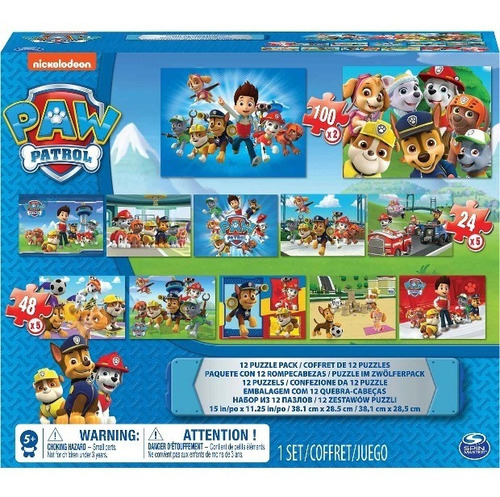 Paw Patrol Pack 12 Puzzles