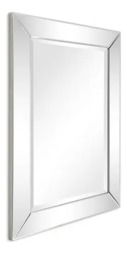 Espejo De Pared De Madera Sólida 40 X30 , Listo Para Colgar