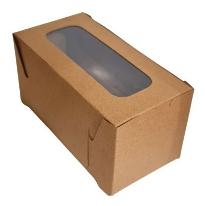 Paq. 10 Cajas Craft Para 2 Cupcakes (16x8x8cm) Con Base