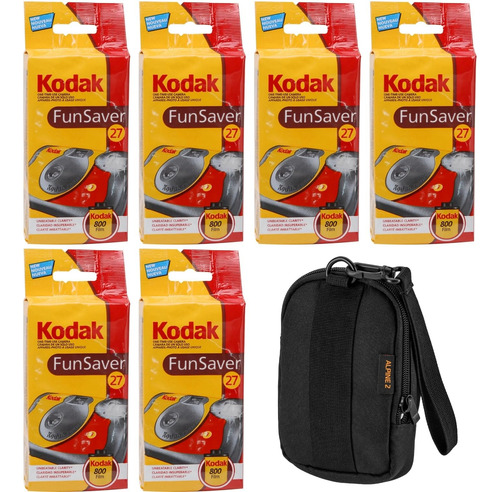 Cámara Desechable Kodak Fun Saver De 35 Mm Con Flash 27 Exp,