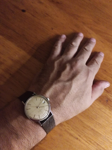 Reloj Juvenia 21 Slimatic - Automatic - Swiss Coleccion Marrón Oscuro Plateado Champagne (Usado)