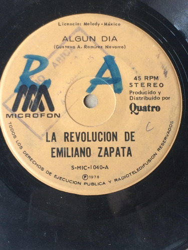 Vinilo Single La Revolucion De Emiliano Zapata