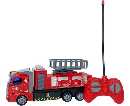 Camión De Bomberos A Control Fire Rescue Juguete Niños 