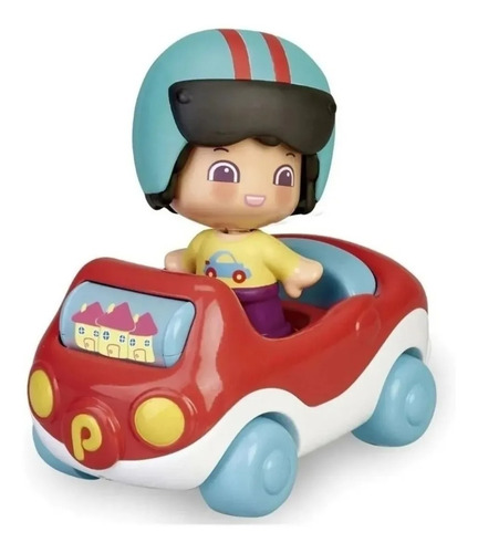 Imagen 2 de 8 de Vehiculo Auto Con Figura Baby Bebe Mi Primer Pinypon Edu