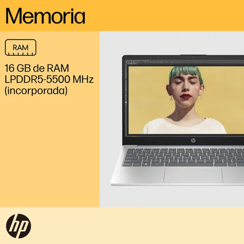 Portátil HP 14-em0021la AMD Ryzen 5 16 GB RAM 512 GB SSD 14" FHD Windows 11 Home