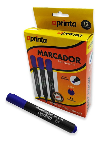 Marcador Permanente Azul