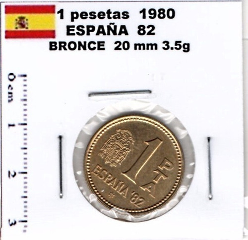 Moneda Del Mundo España Una Peseta  Juan Carlos I 1980   E15