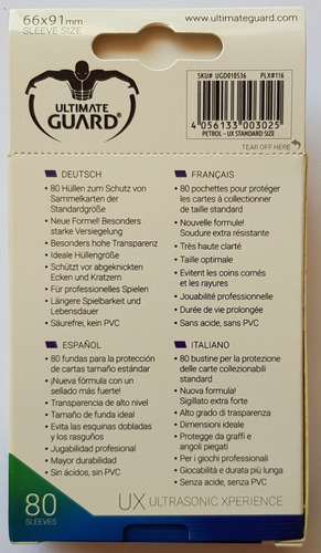 Imagen 2 de 2 de Ultimate Guard Supreme Ux Micas Standard Size Petróleo
