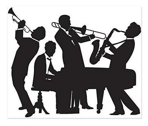 Beistle 52178 Gran Banda De Jazz 20s Instamural 5 X 6 Decora