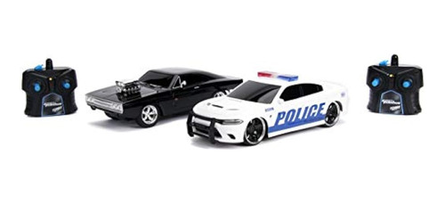 Jada Fast Y Furious Chase Twin Pack- Doms Dodge Charger R / 