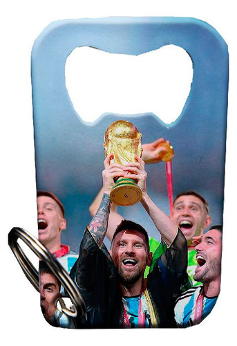 Llaveros Destapador Personalizados Argentina Messi 2 Pack 10