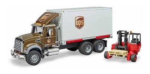 Bruder 02828 Camion Logistico Mack Granite Ups Con Vehiculos