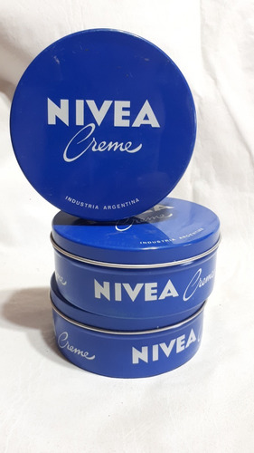 Antigua Lata Crema Nivea 150 Ml Vacia 10 Cm Aprox Deco