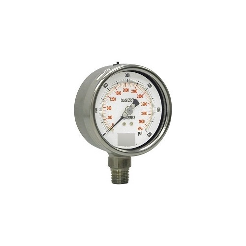 Manometro 2.5'' Dial Total Inox Conexion Vertical1/4''