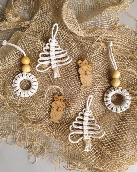 Enfeites De Natal Em Macrame | MercadoLivre 📦 Enfeites De Natal Em Macrame | MercadoLivre 📦