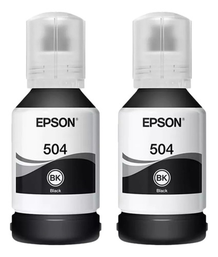 Kit 2 Tintas Epson T504 Ecotank  L4150 L4160 L6270