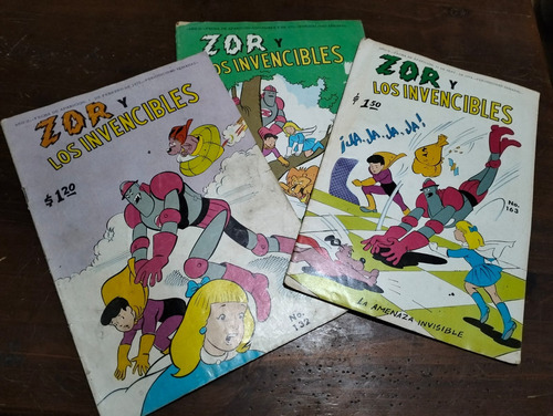 Zor Y Los Invencibles Comics Grandes Editormex 3 Ejemplares