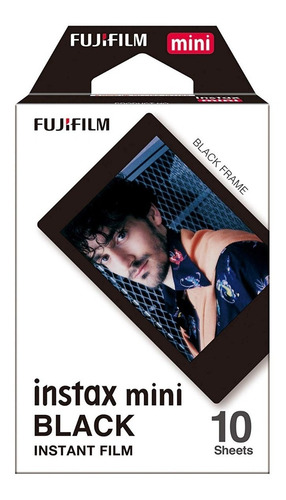 Imagen 1 de 3 de Película Instantánea Fujifilm Instax Mini Negro