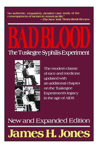 Libro: Bad Blood: El Experimento De La Sífilis De Tuskegee,