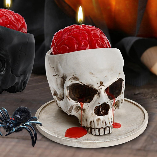 Contenedor Multifuncional For Calaveras De Halloween Con Fo
