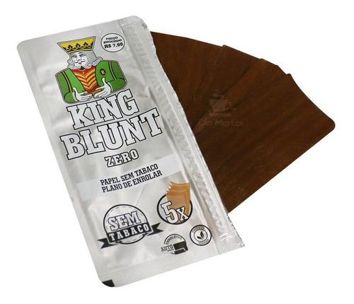 King Blunt — Zero — caja de 25 sobres, 125 Blunts