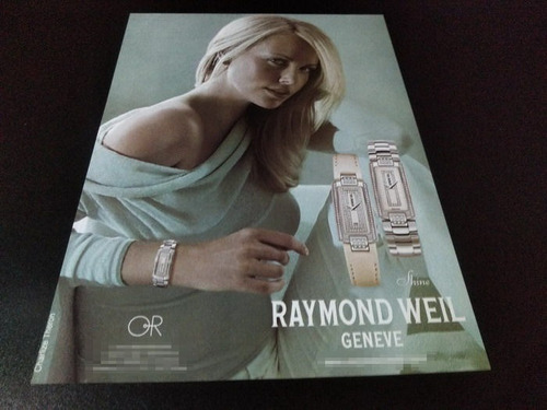 (pf713) Publicidad Raymond Weil * Charlize Theron