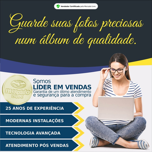 Imagem 4 de 9 de 4 Albuns Para 480 Fotos 10x15 Glitter Ou Outros Modelos